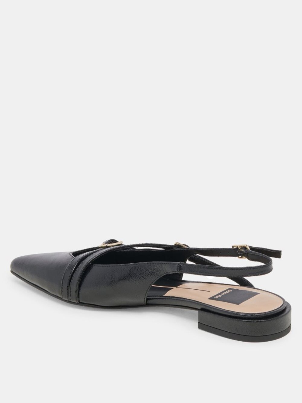 New Dolce Vita Pamla Black Patent Flats 8.5 Wide